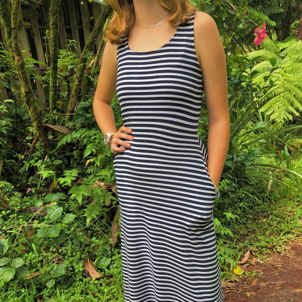 long striped dress